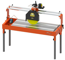 Bench saw for marble